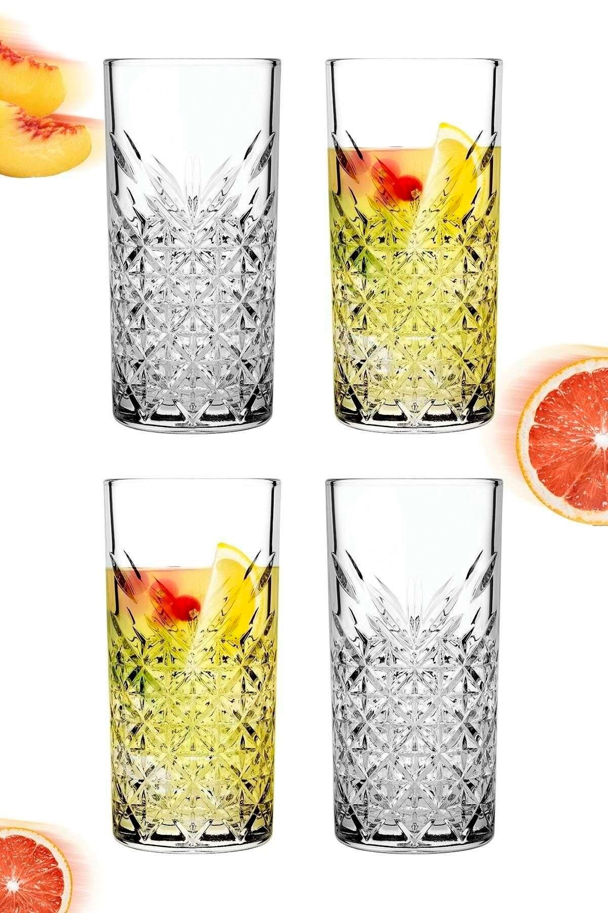 4'lü Timeless Sangria / Mojito Keyfi Uzun Kokteyl Bardağı 52800 - Görsel 10