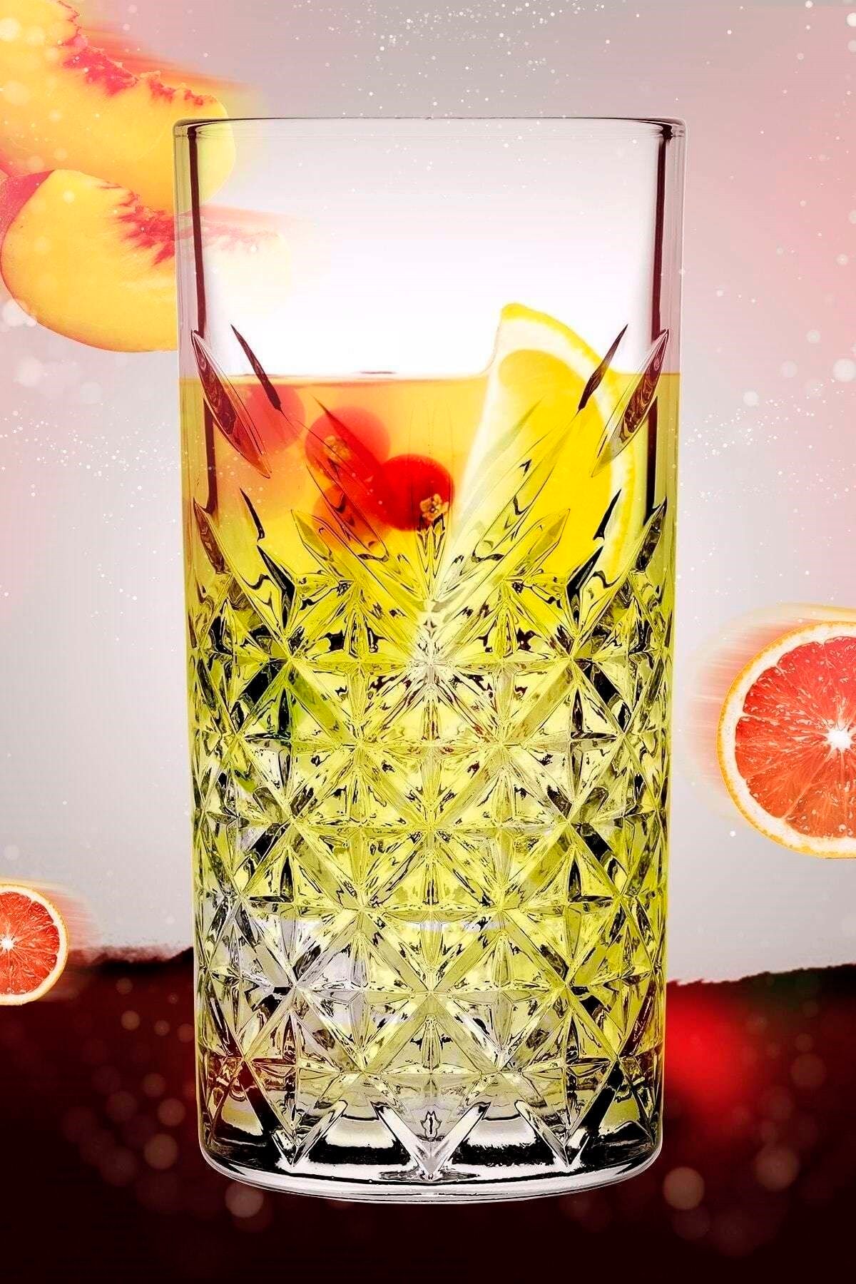 4'lü Timeless Sangria / Mojito Keyfi Uzun Kokteyl Bardağı 52800 - Görsel 7