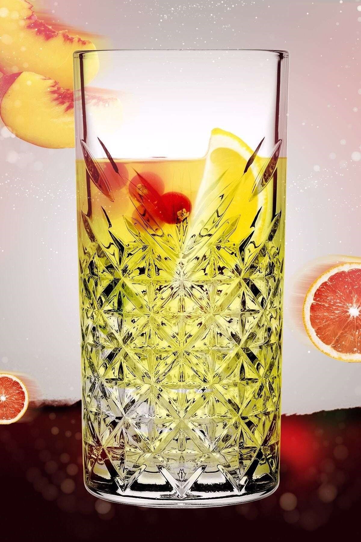 4'lü Timeless Sangria / Mojito Keyfi Uzun Kokteyl Bardağı 52800 - Görsel 8