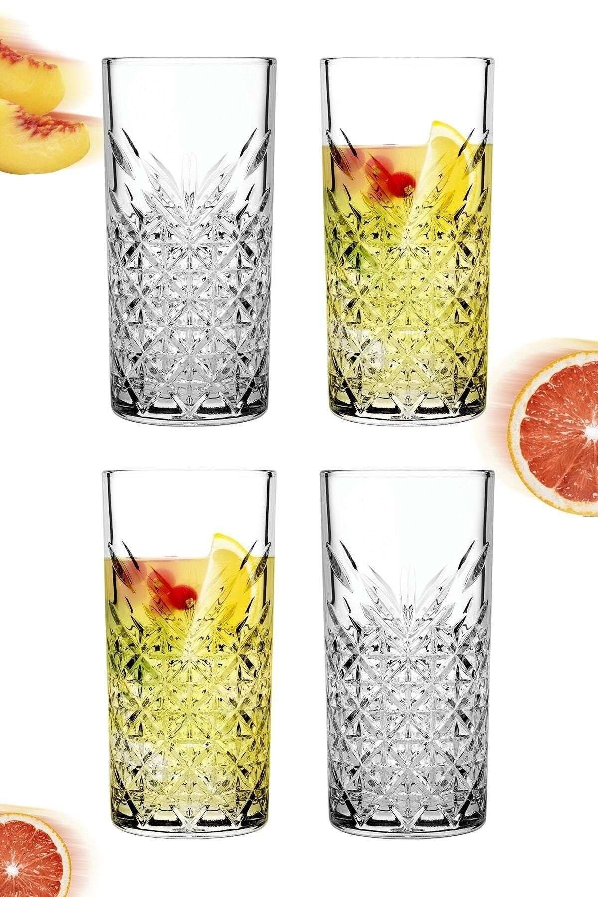 4'lü Timeless Sangria / Mojito Keyfi Uzun Kokteyl Bardağı 52800 - Görsel 9