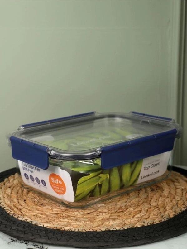 Lock & Lock Hava Geçirmez Cam Saklama Kabı 1.6 LT | 400°C Isıya Kadar Güvenli