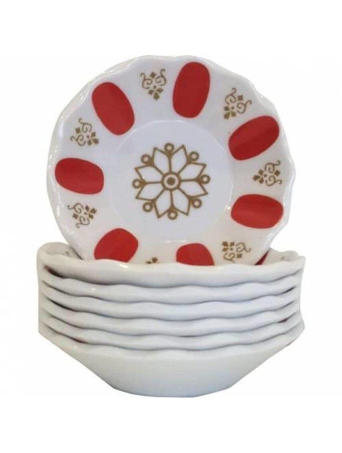 Melamin Kahveci Çay Tabağı 12li - Görsel 4