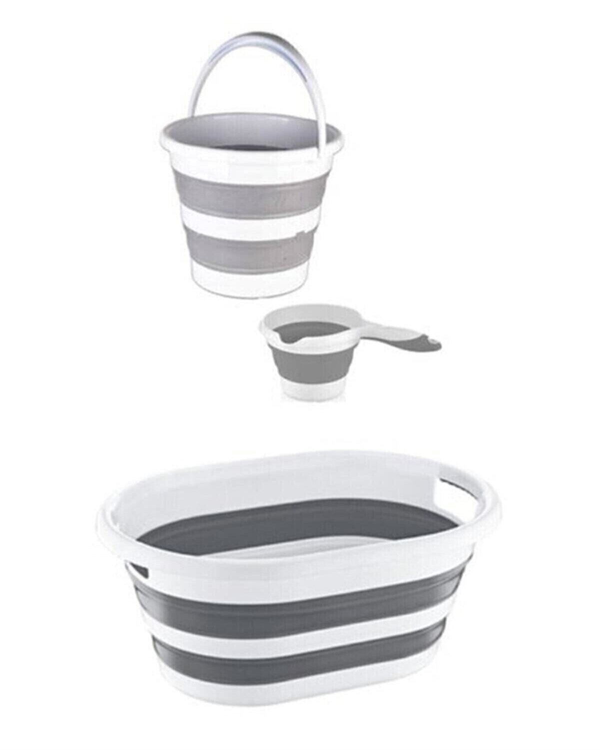 Plastart Katlanabilir Multi 3'lü Set Katlanabilir Kova