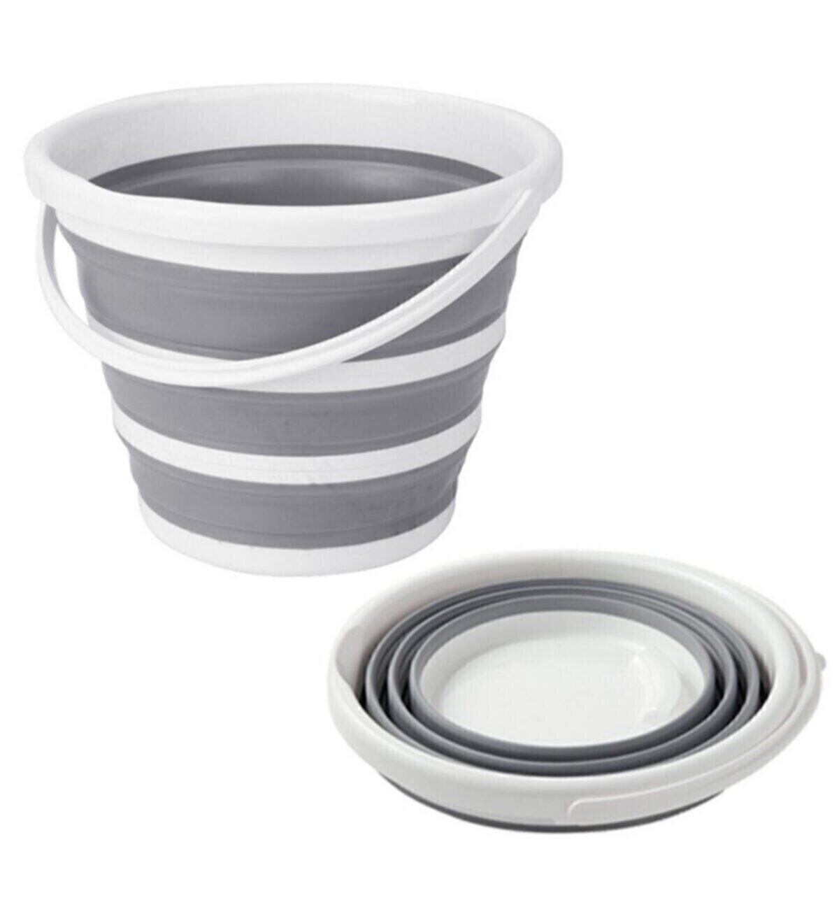 Plastart Katlanabilir Multi 3'lü Set Katlanabilir Kova - Görsel 5