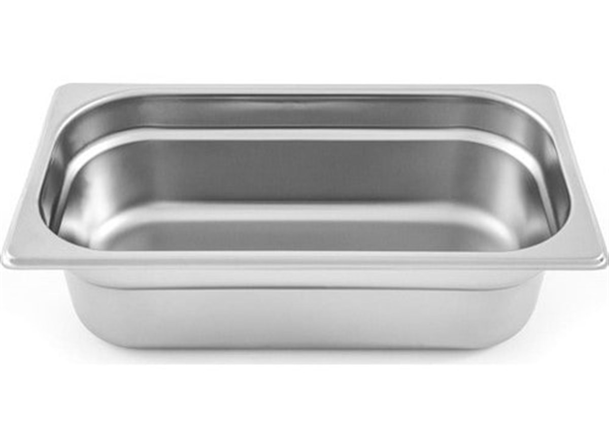 Viyalente Gastronom Küvet 1/4 100 mm Paslanmaz Çelik - Görsel 3